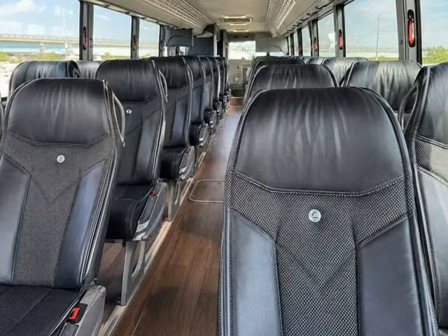 post falls charter bus interior